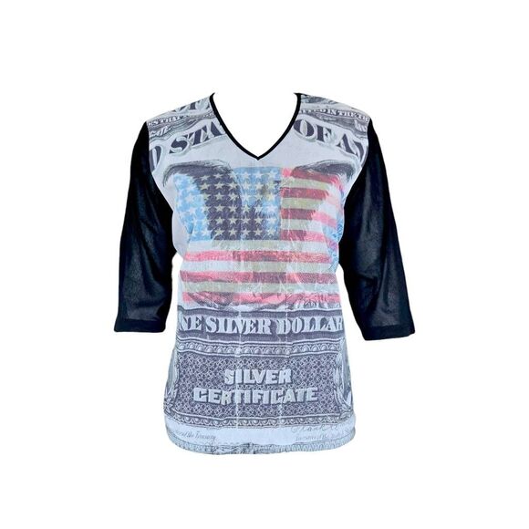 Venezia Tops - y2k vintage allover print mesh top